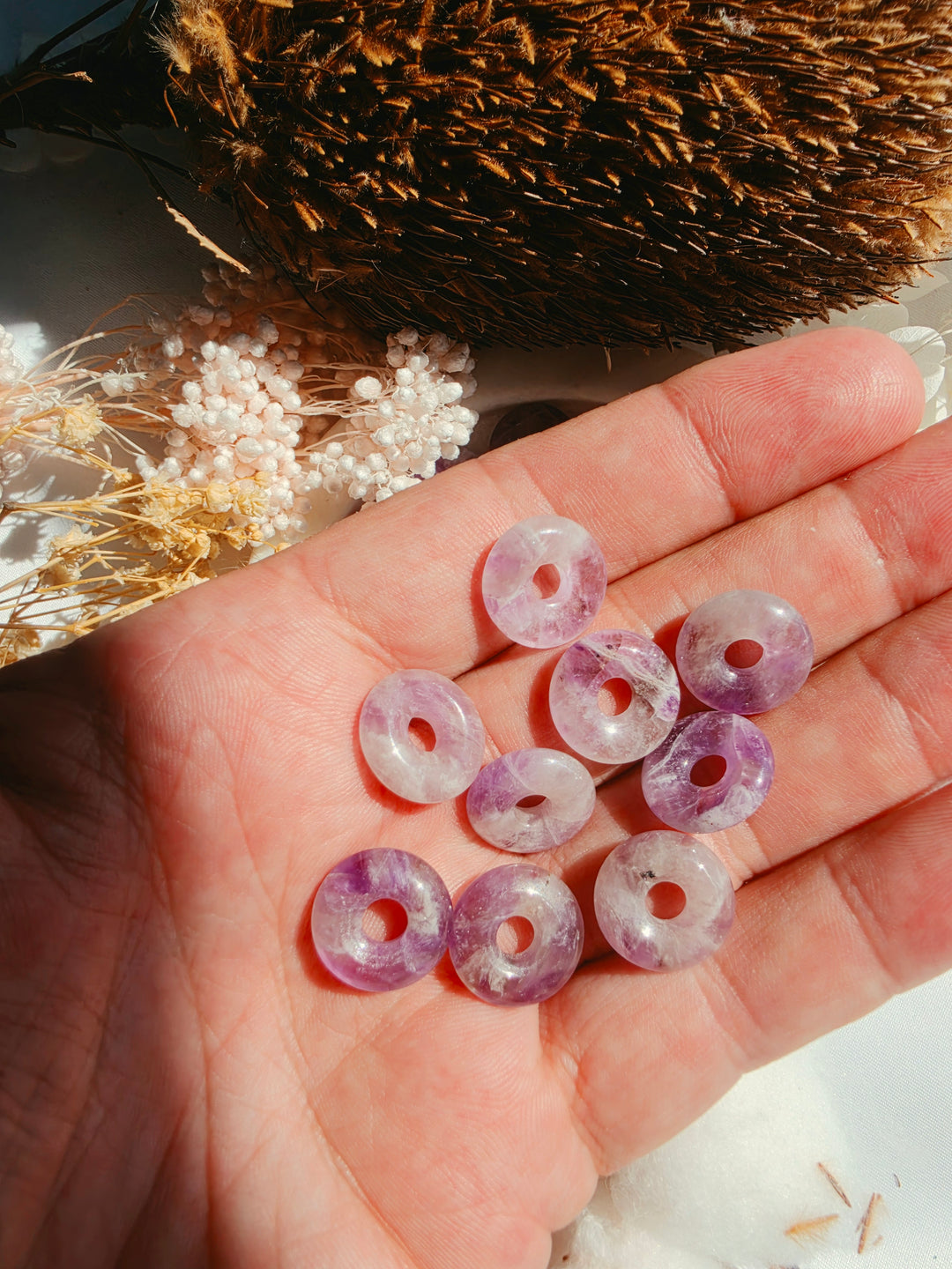 Amethyst Donut Pendant