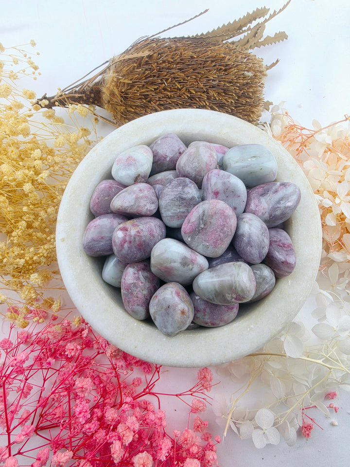 Pink Tourmaline Tumbled Stone