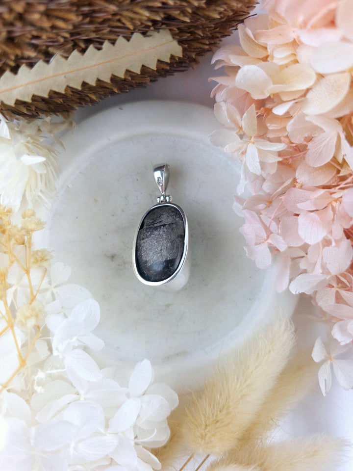 Chrysocolla Silver Pendant