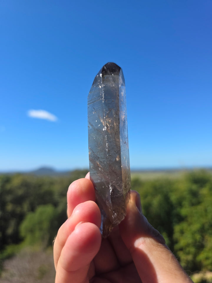 Lemurian Smoky Quartz Laser