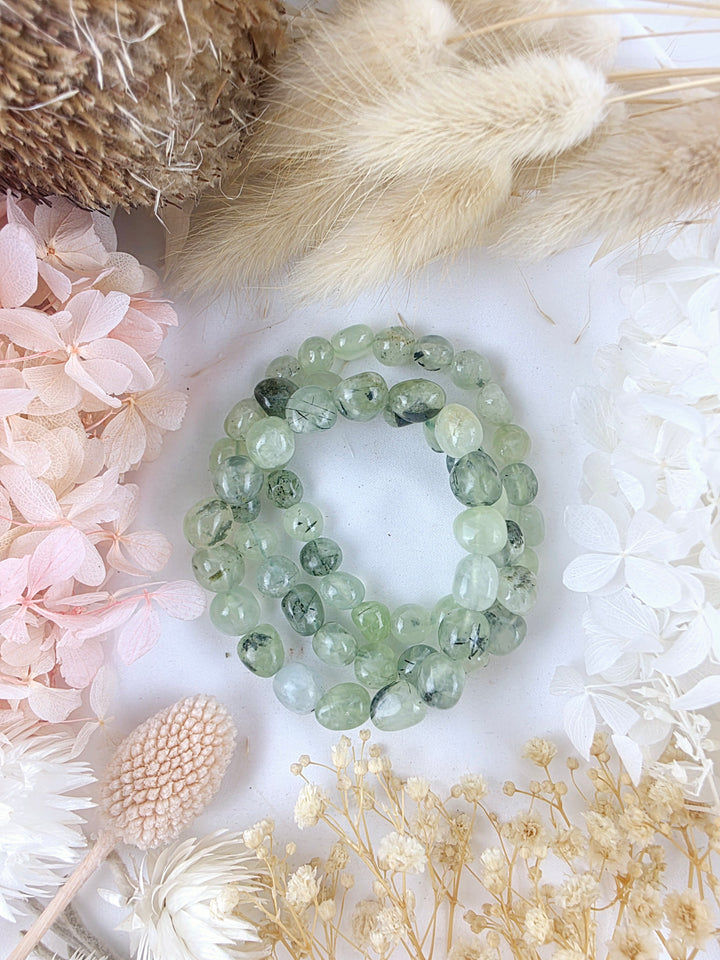 Prehnite Bracelet - 8/12mm