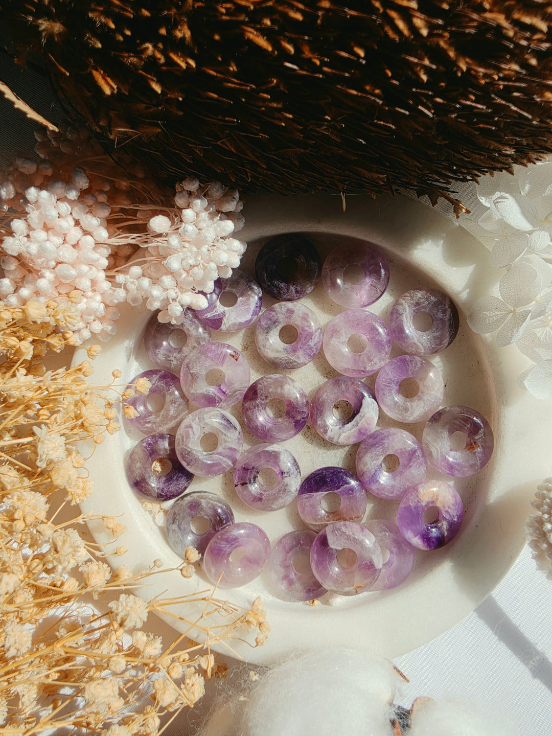 Amethyst Donut Pendant
