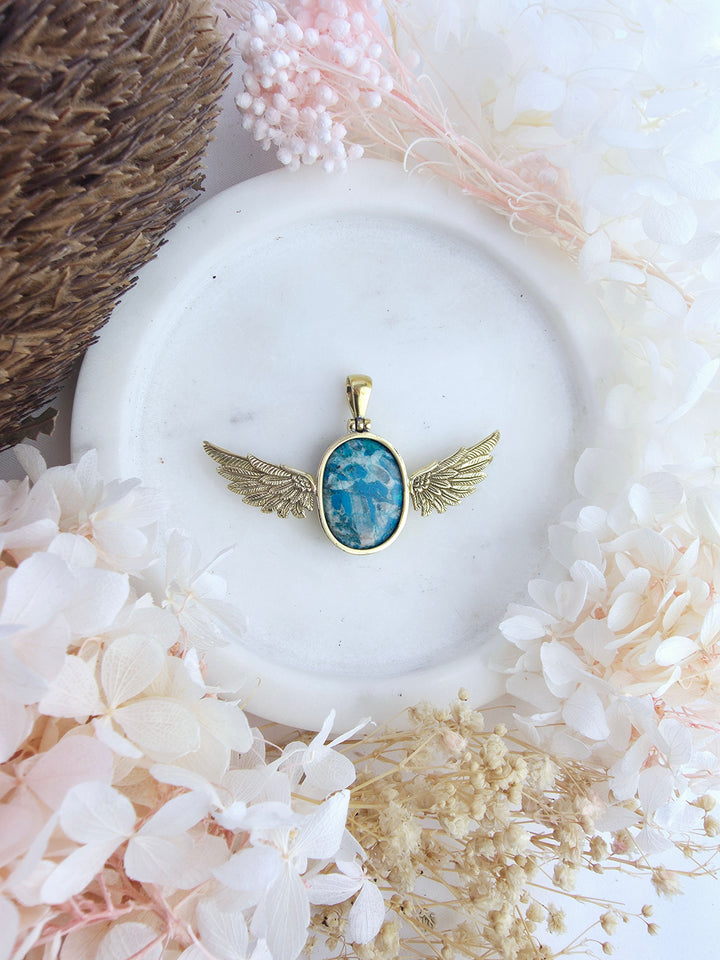Chyrsocolla Anahata Pendant