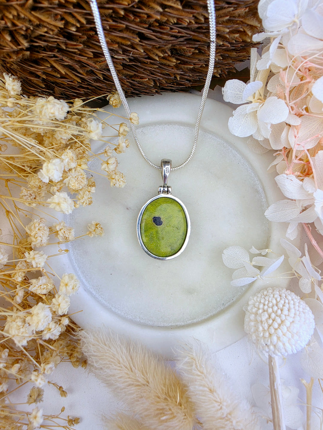 Atlantisite Silver Pendant