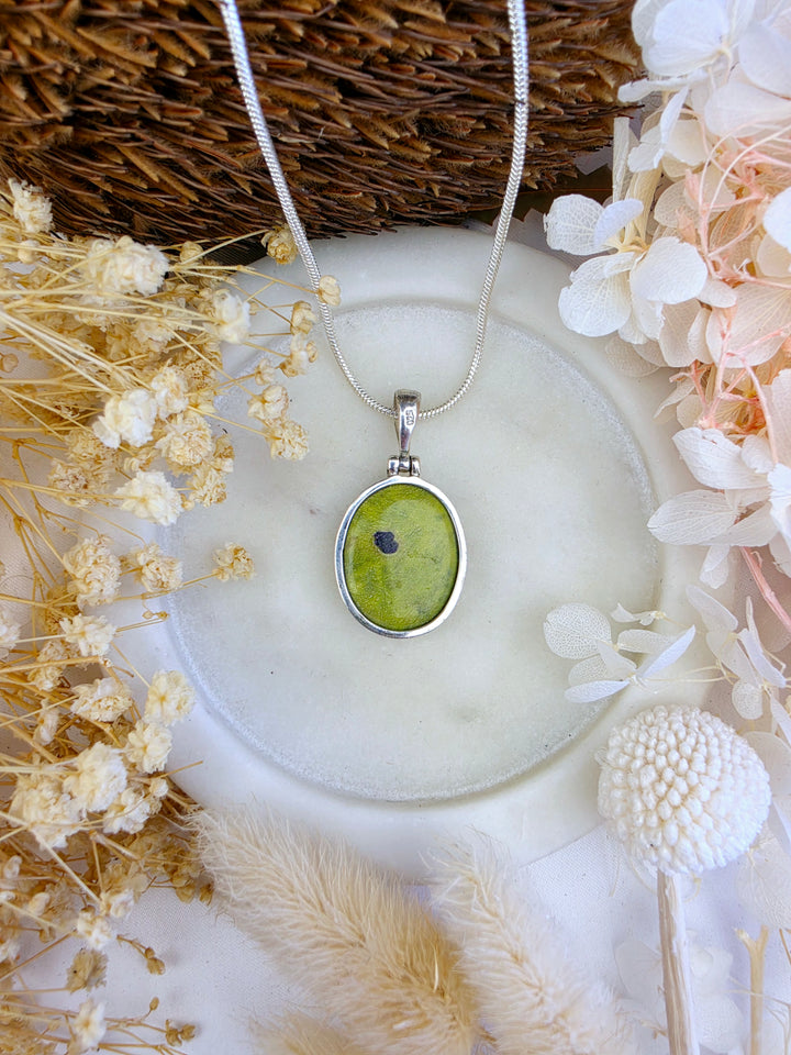 Atlantisite Silver Pendant