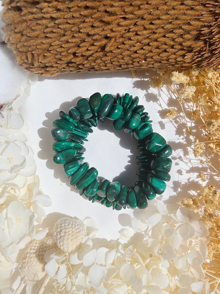 Malachite Bracelet - Large Chip — Transform & Rise