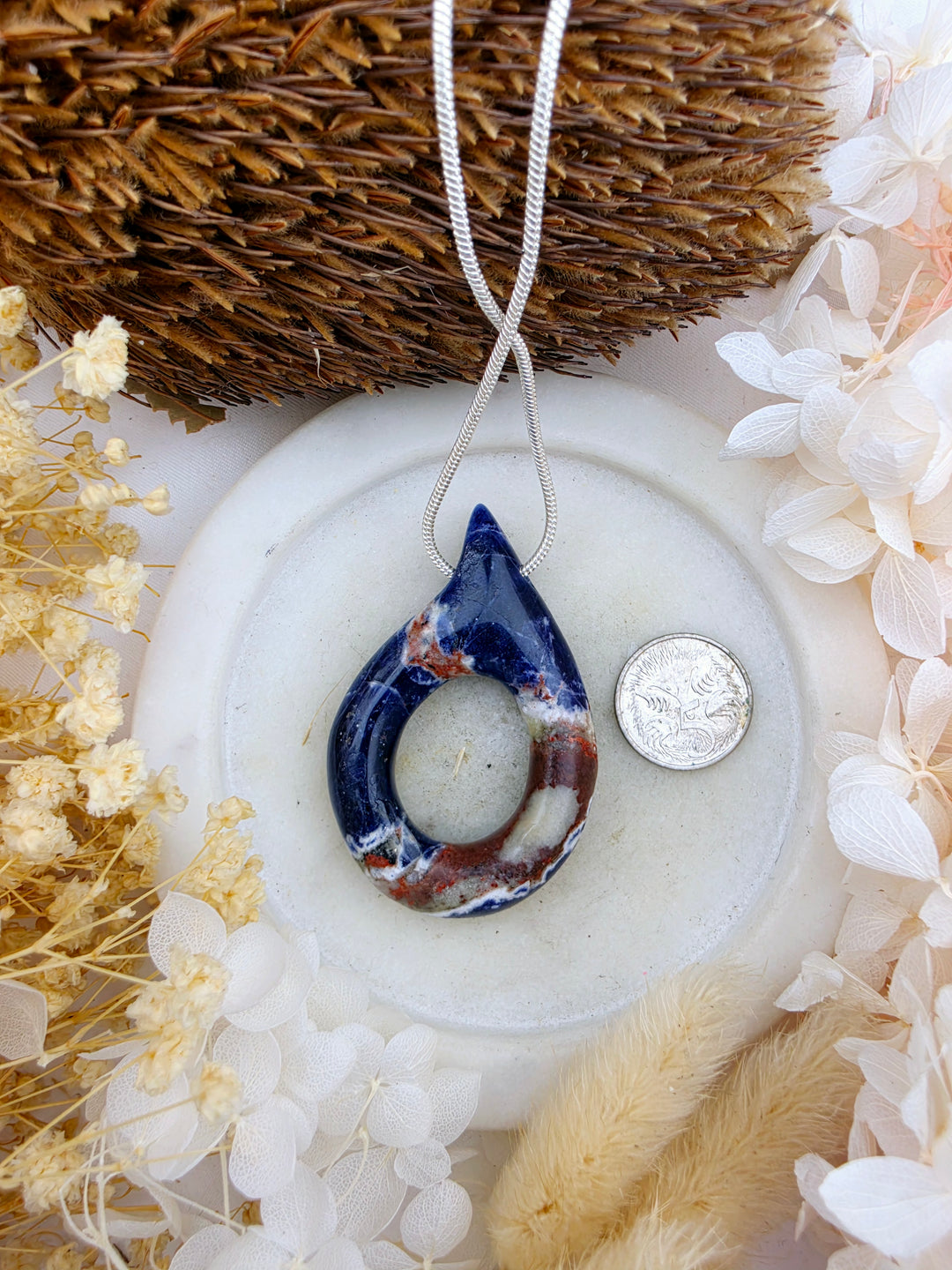 Sodalite Tear Drop Pendant