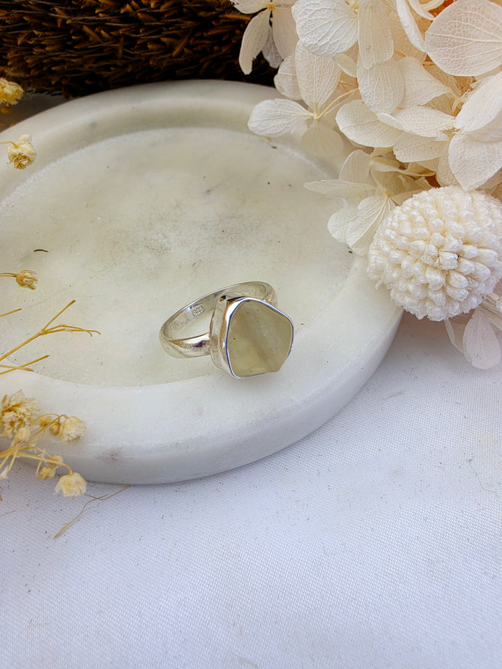 Libyan Desert Glass Silver Ring — Written in the Stars (Copy)