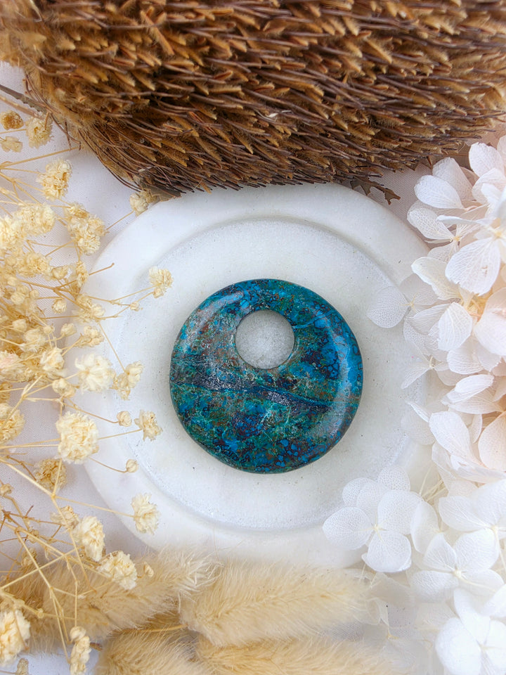 Chrysocolla Eclipse Pendant