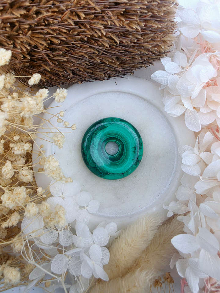 Malachite Circle Of Light Pendant