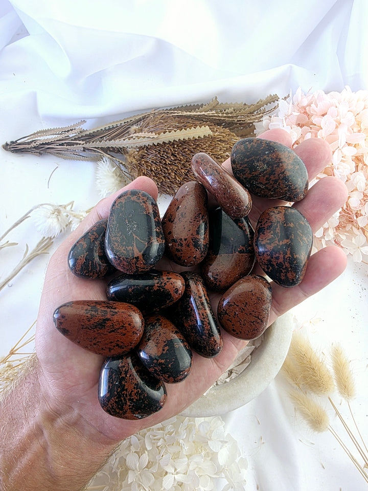 Mahogany Obsidian Large Tumbled Stone