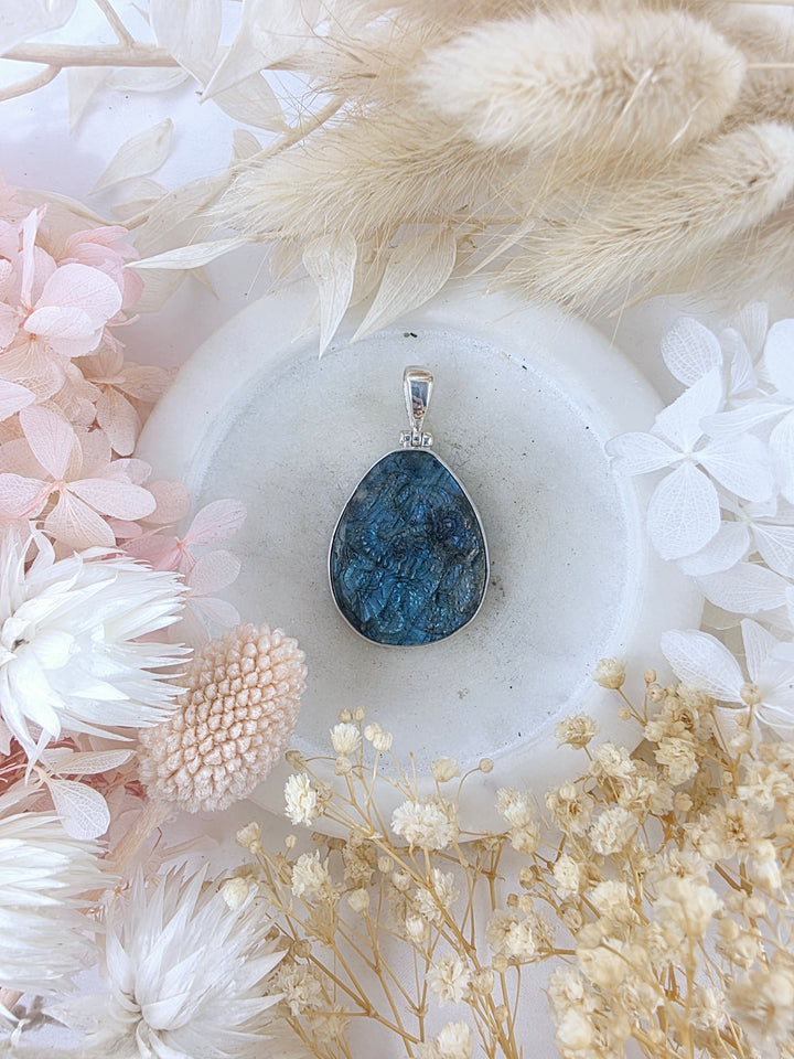 Labradorite Dragon Pendant