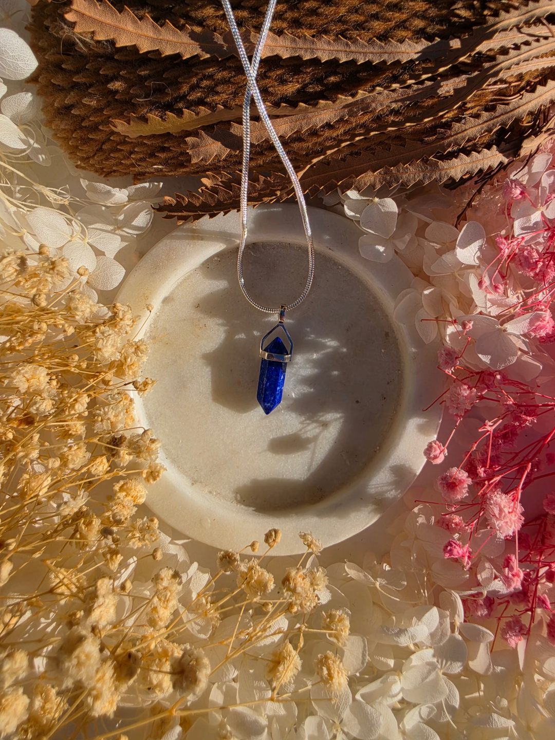 Lapis Lazuli Alignment Silver Pendant