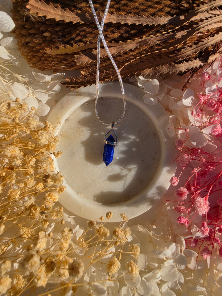 Lapis Lazuli Alignment Silver Pendant