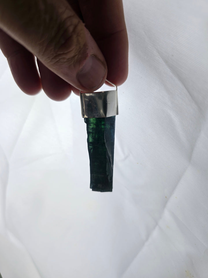 Vivianite Silver Pendant