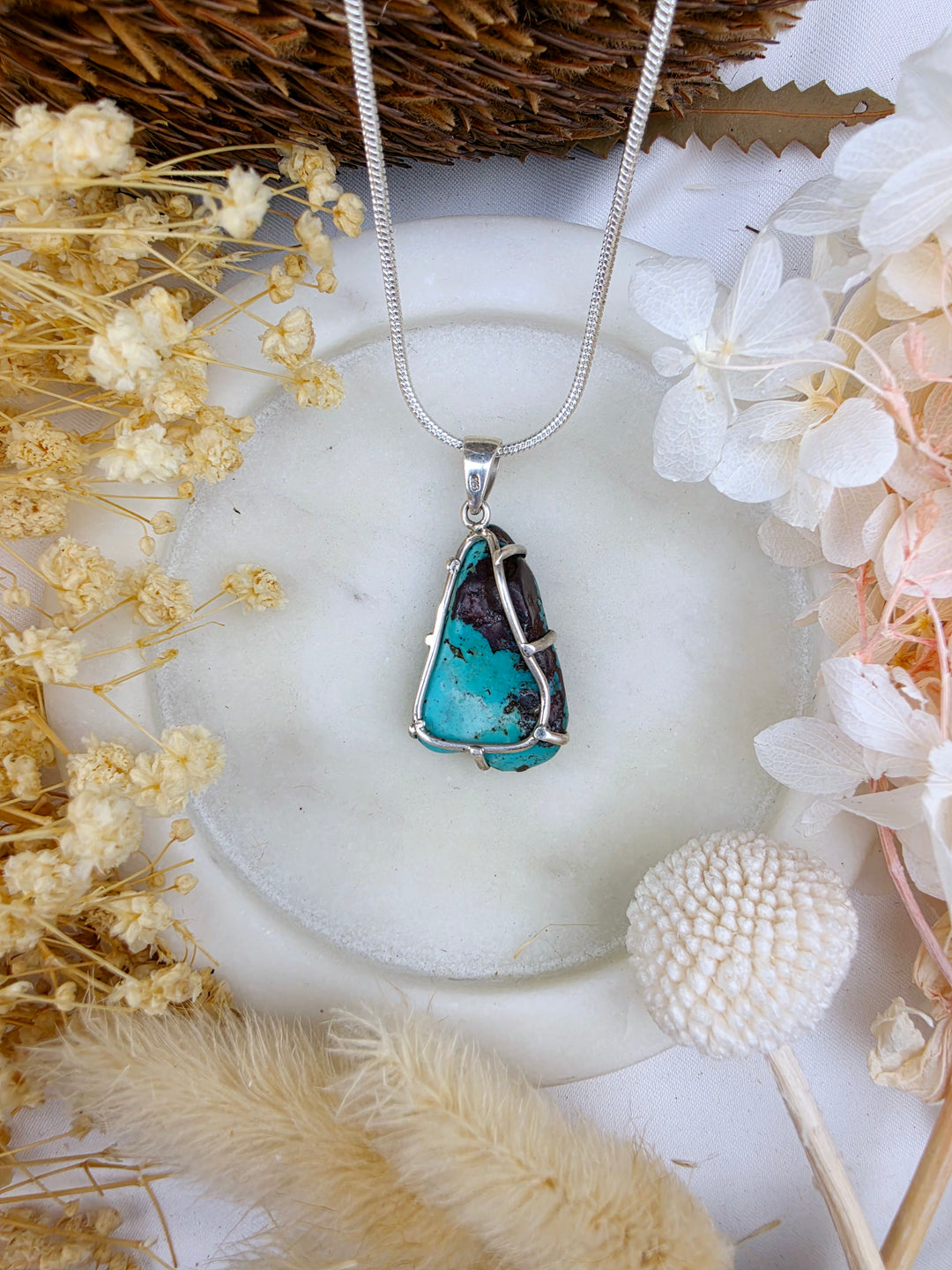 Turquoise Silver Necklace