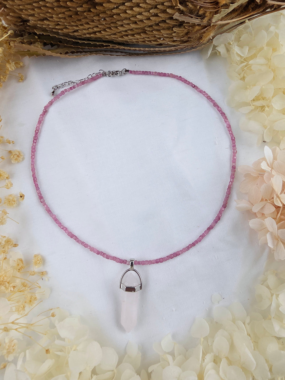 Rose Quartz & Pink Tourmaline Necklace Set — Deserving of Love