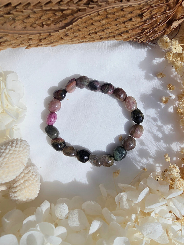 Watermelon Tourmaline Bracelet - 6/10mm