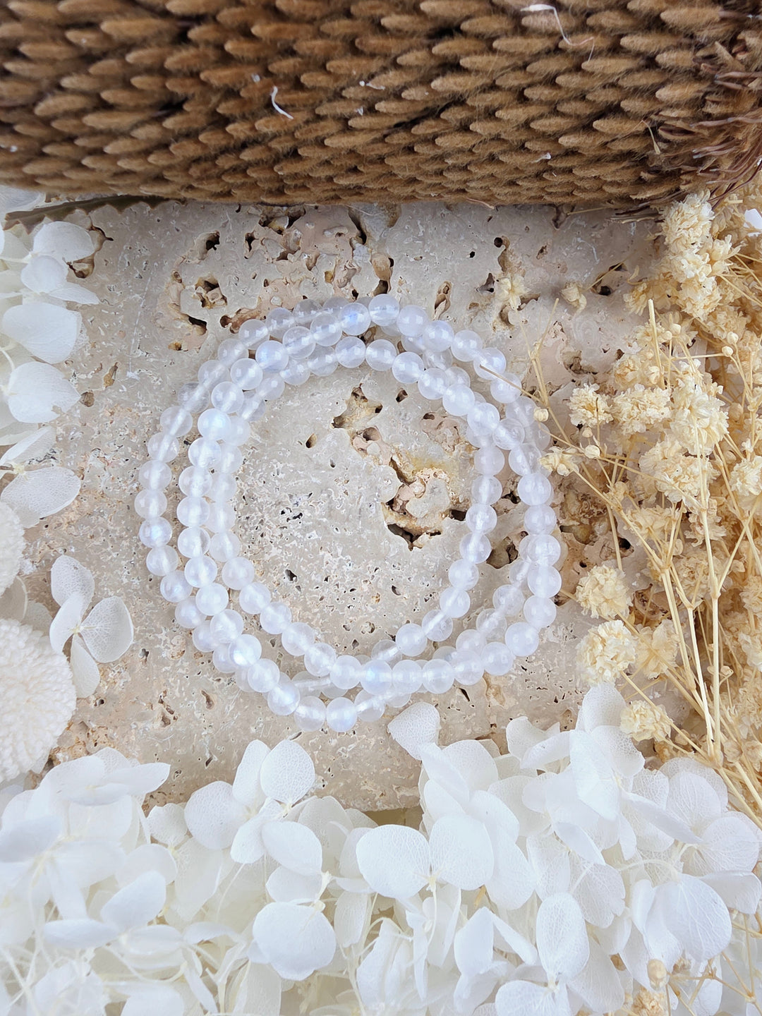 Rainbow Moonstone Bracelet - 6mm