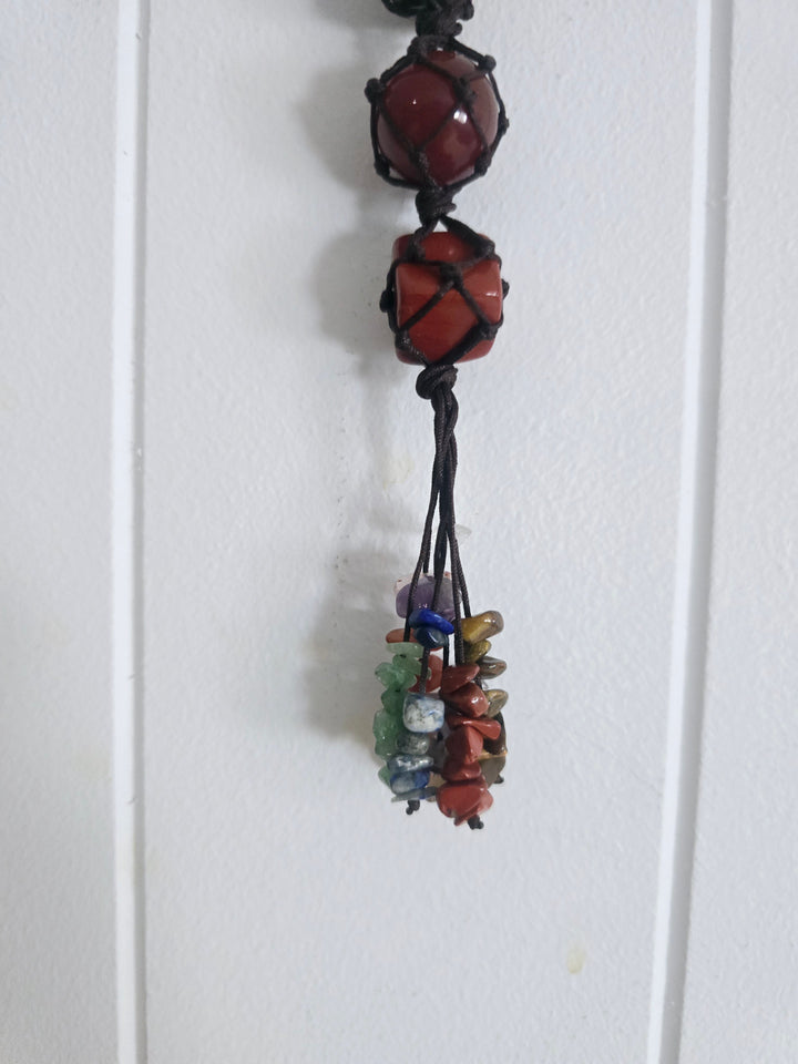 Chakra Crystal Hanger - Brown