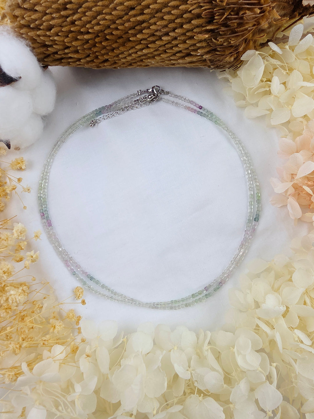 Rainbow Fluorite Faceted Necklace - Dream Without Limits