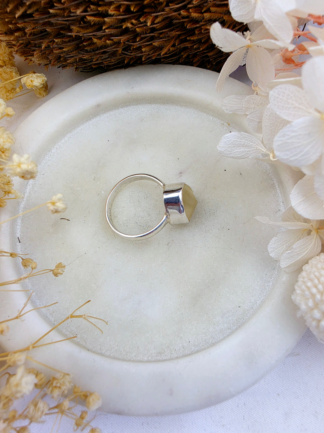 Libyan Desert Glass Silver Ring — Written in the Stars (Copy)
