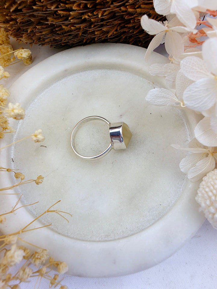 Libyan Desert Glass Silver Ring — Written in the Stars (Copy)