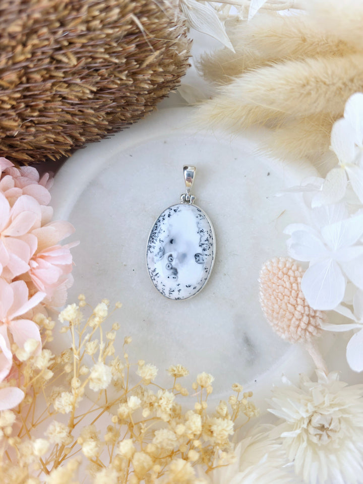Merlinite Silver Pendant