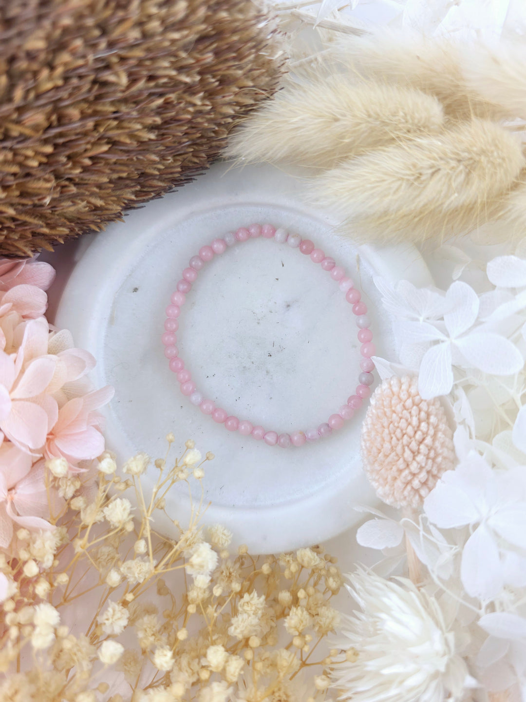 Pink Opal Bracelet - 4mm #2