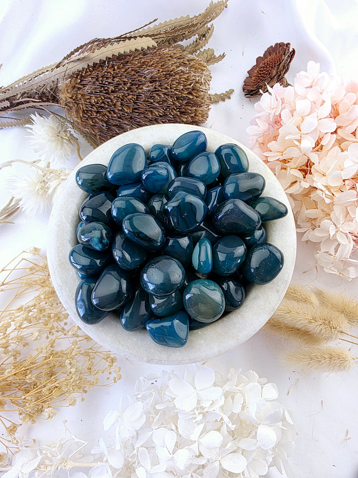 Green Agate Tumbled Stone