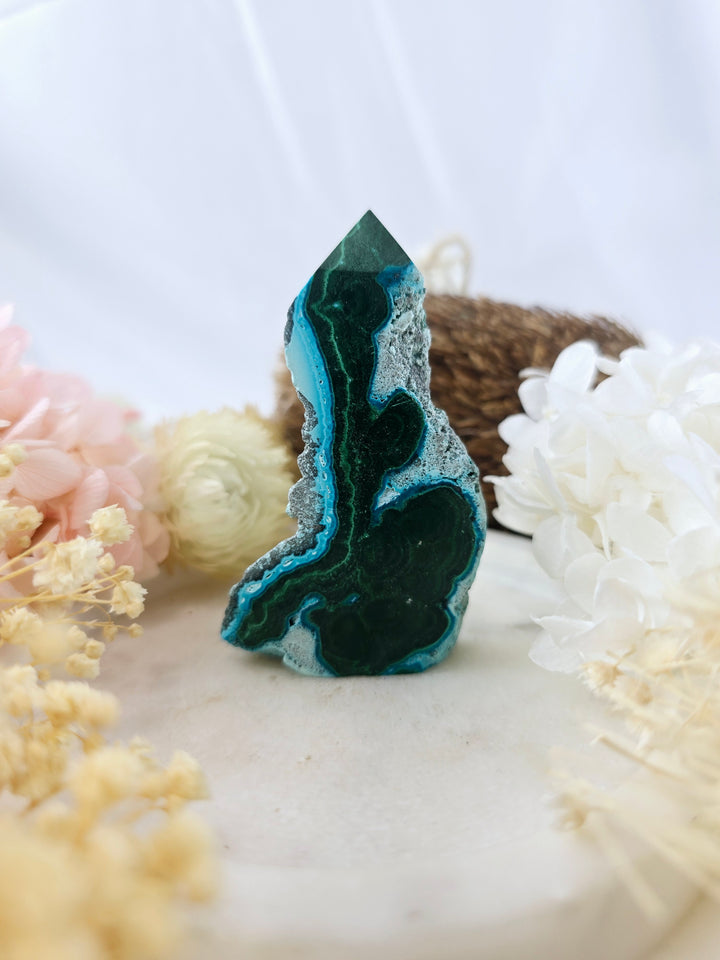 Malachite Chrysocolla Tower