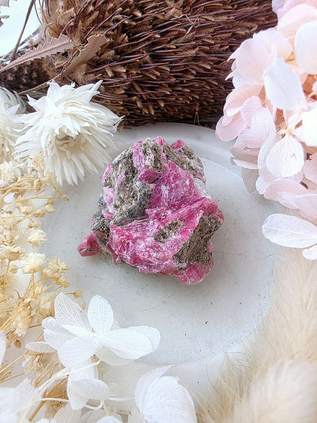 Rhodonite Natural Cluster