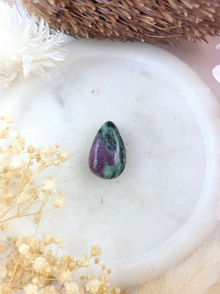 Ruby Zoisite Tumbled Pendant