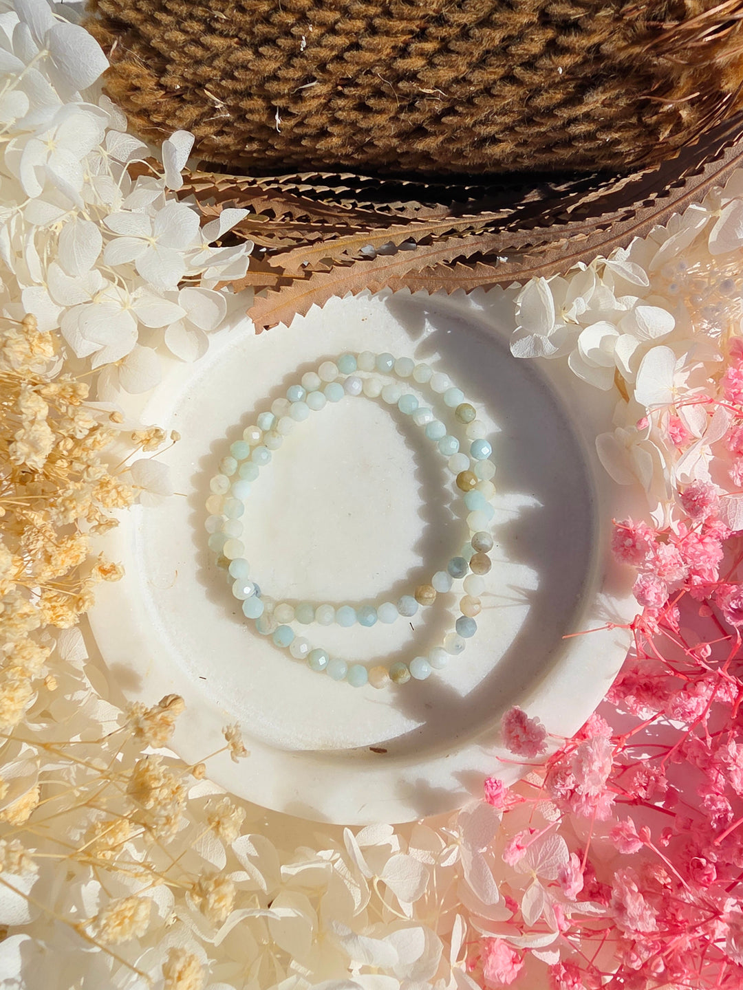 Amazonite Faceted Bracelet 4mm