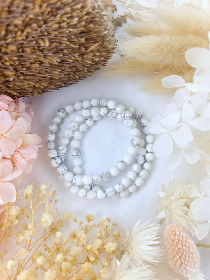 Howlite Bracelet - 6mm #3