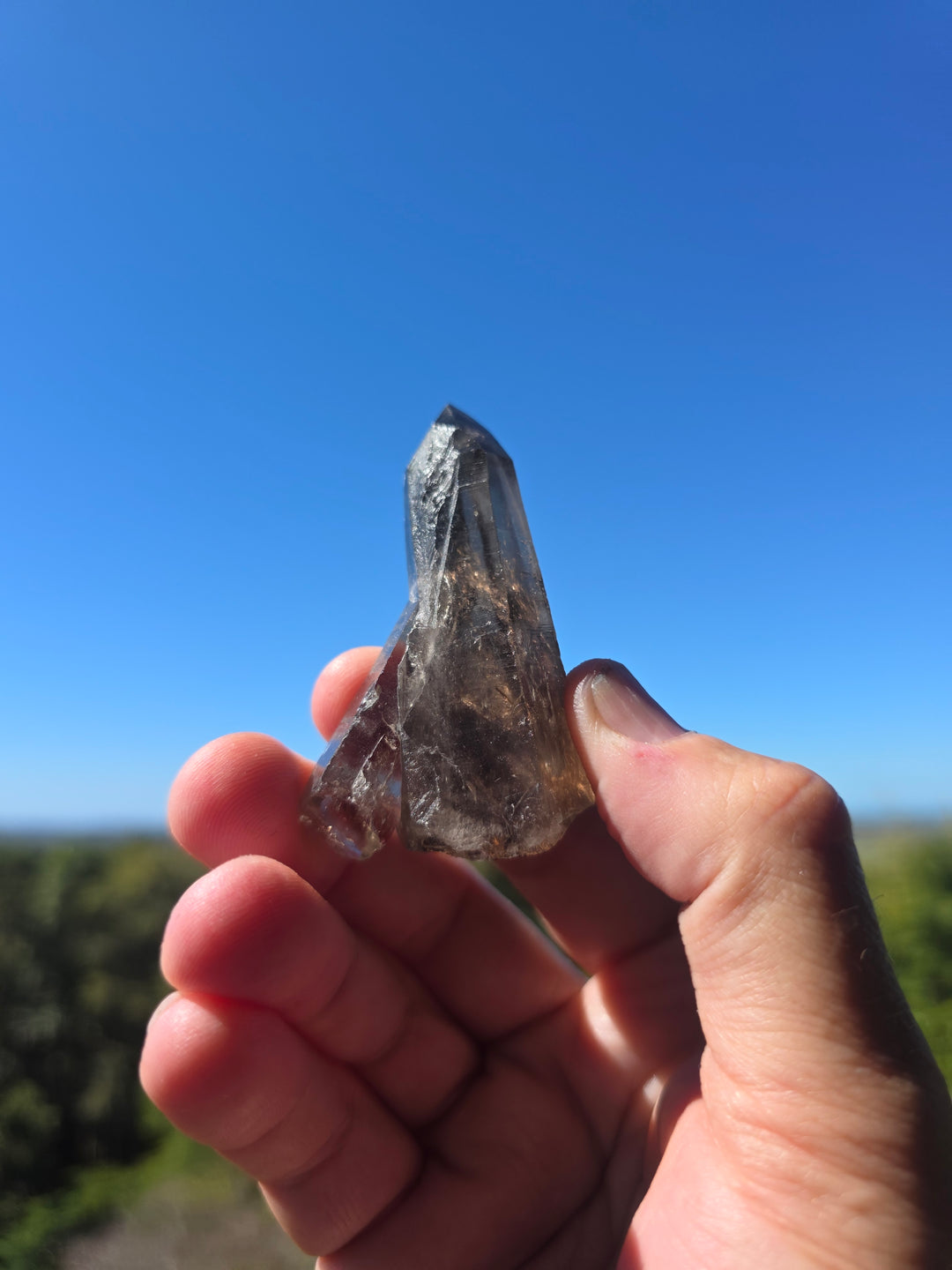 Lemurian Smoky Quartz Laser