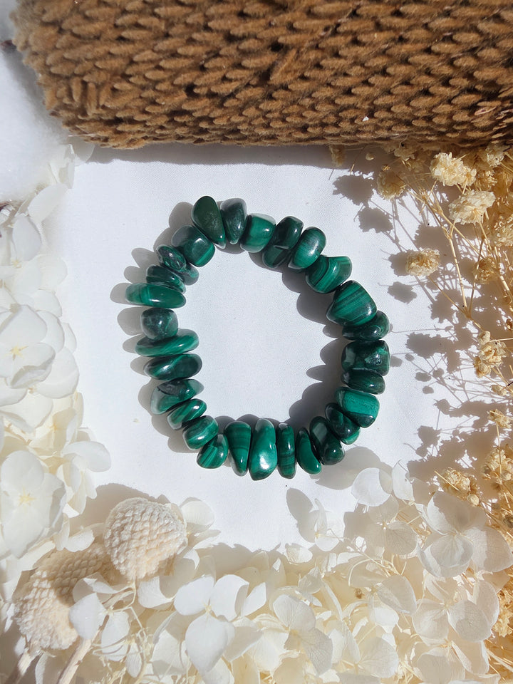 Malachite Bracelet - Large Chip — Transform & Rise