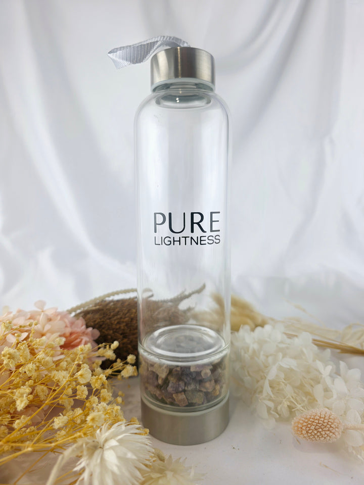 Water Bottle With Crystal Infusion Chamber