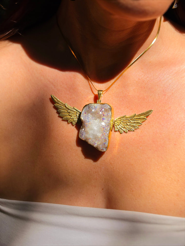 Angel Aura Anahata Brass Pendant