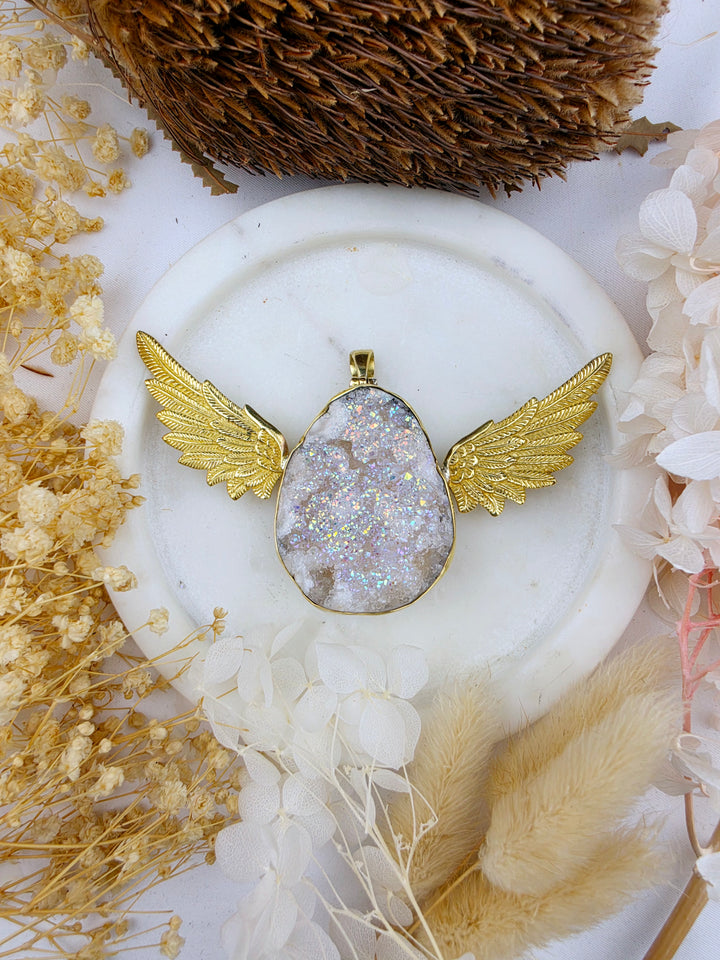 Angel Aura Anahata Brass Pendant
