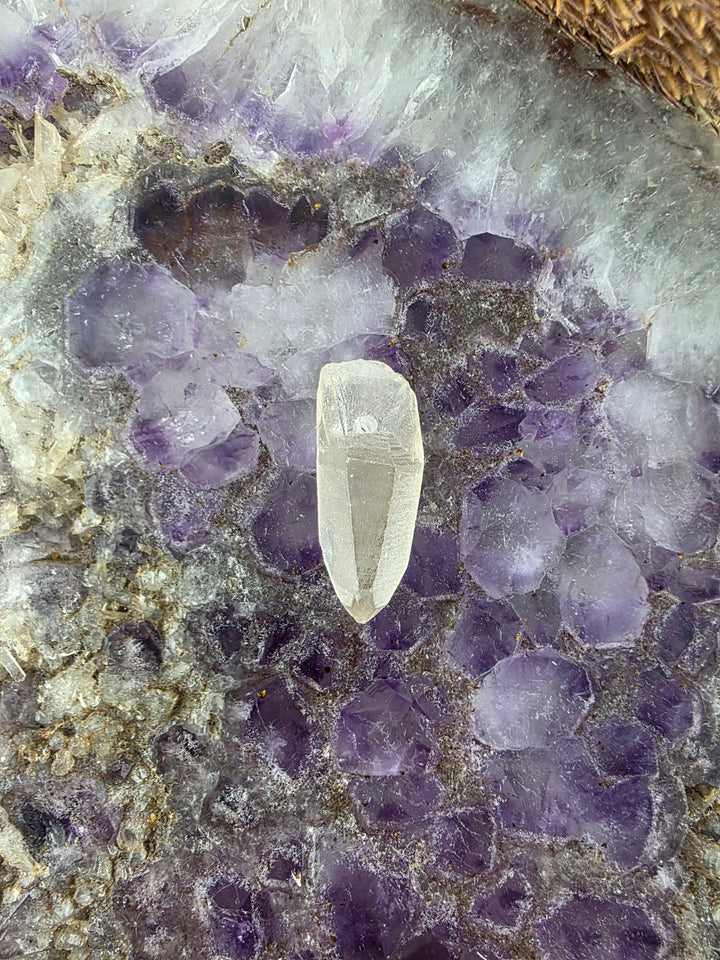 Lemurian Smoky Quartz Laser Pendant