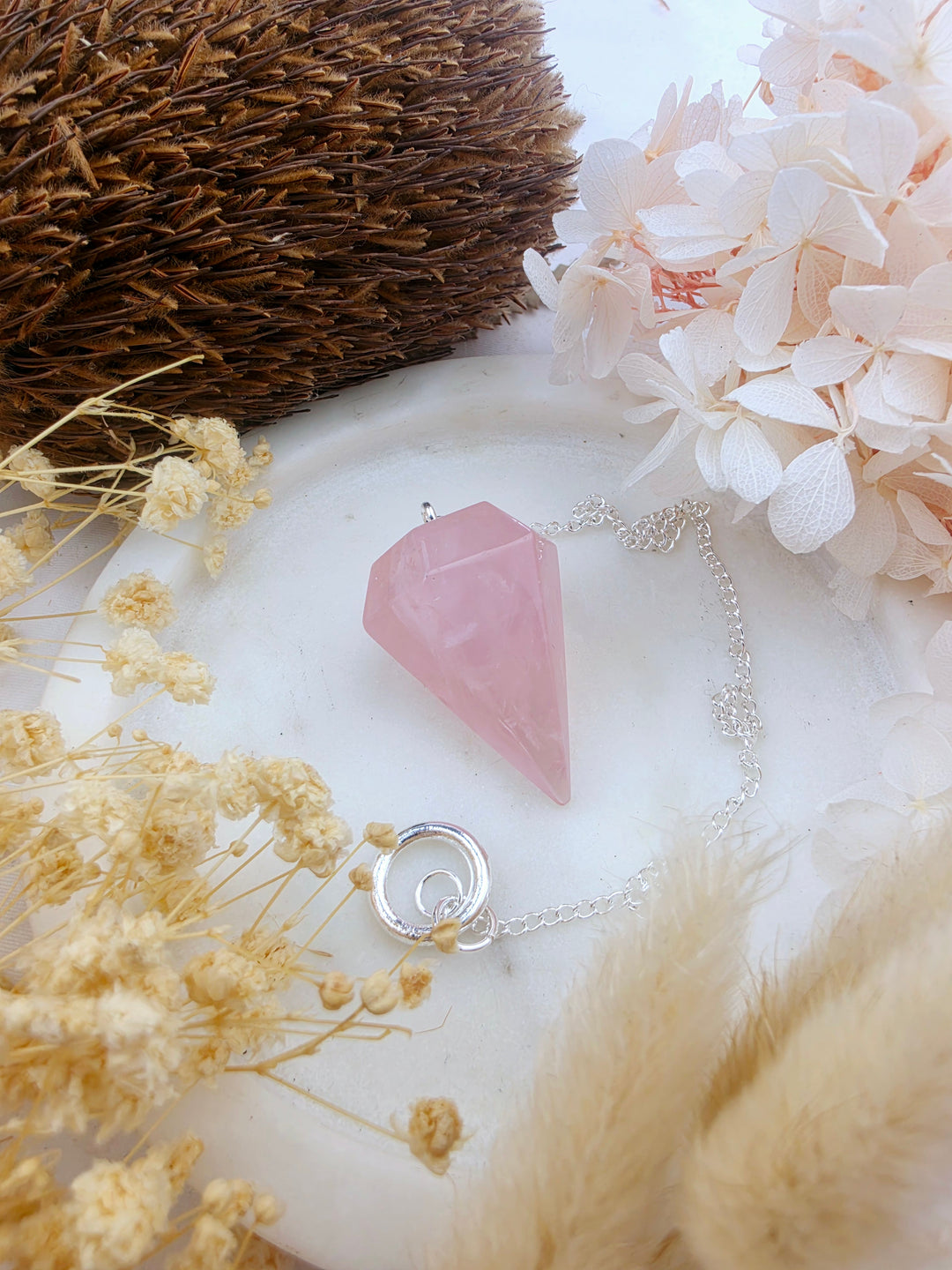 Rose Quartz Pendulum
