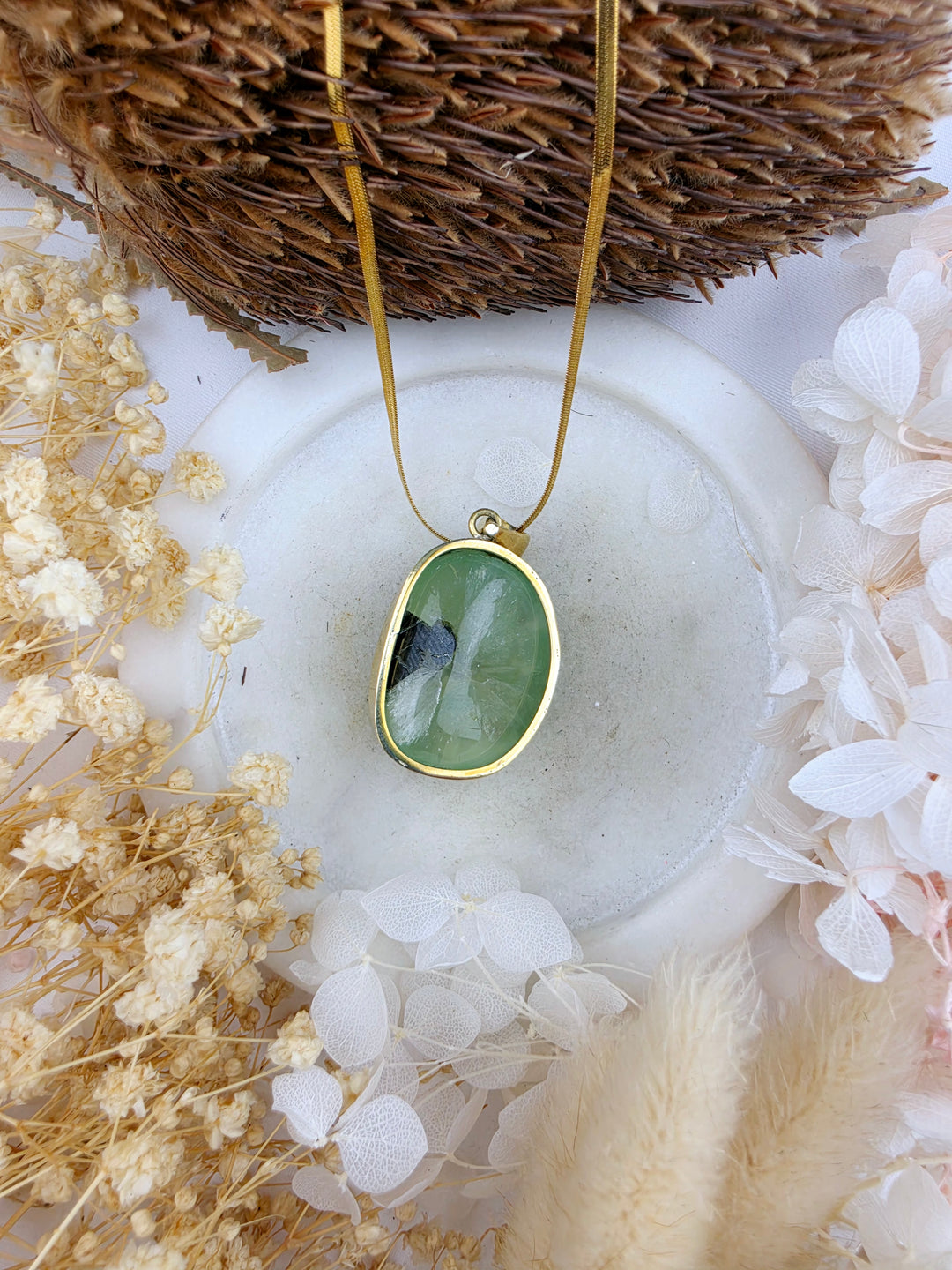 Prehnite Pendant