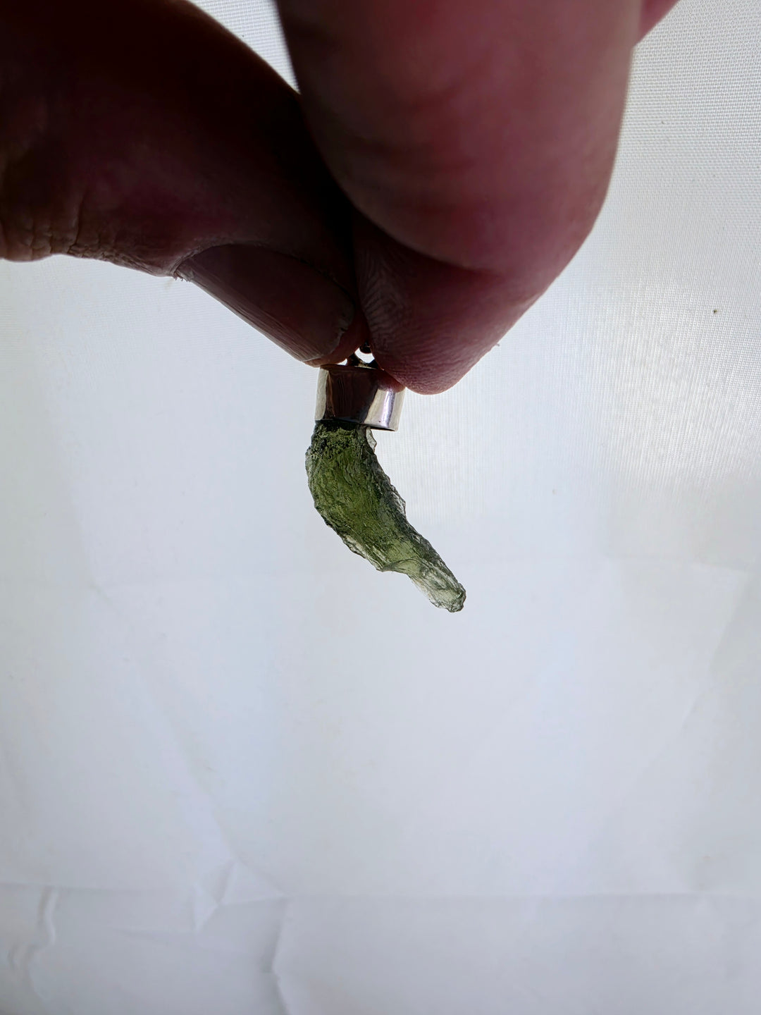 Moldavite Silver Pendant — Manifest & Transform