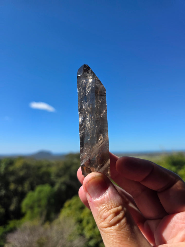 Lemurian Smoky Quartz Laser