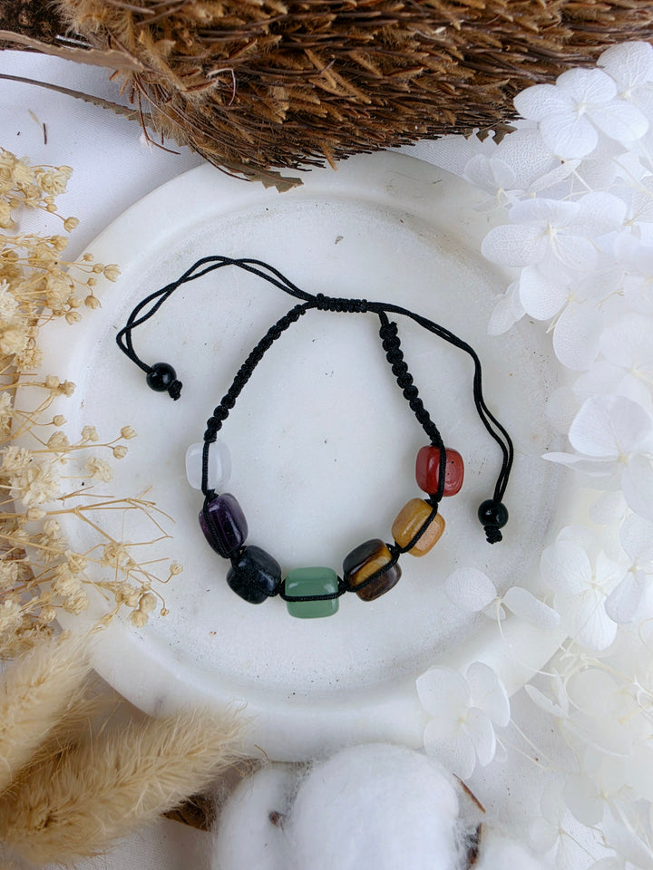 Free Form Chakra Bracelet - Adjustable