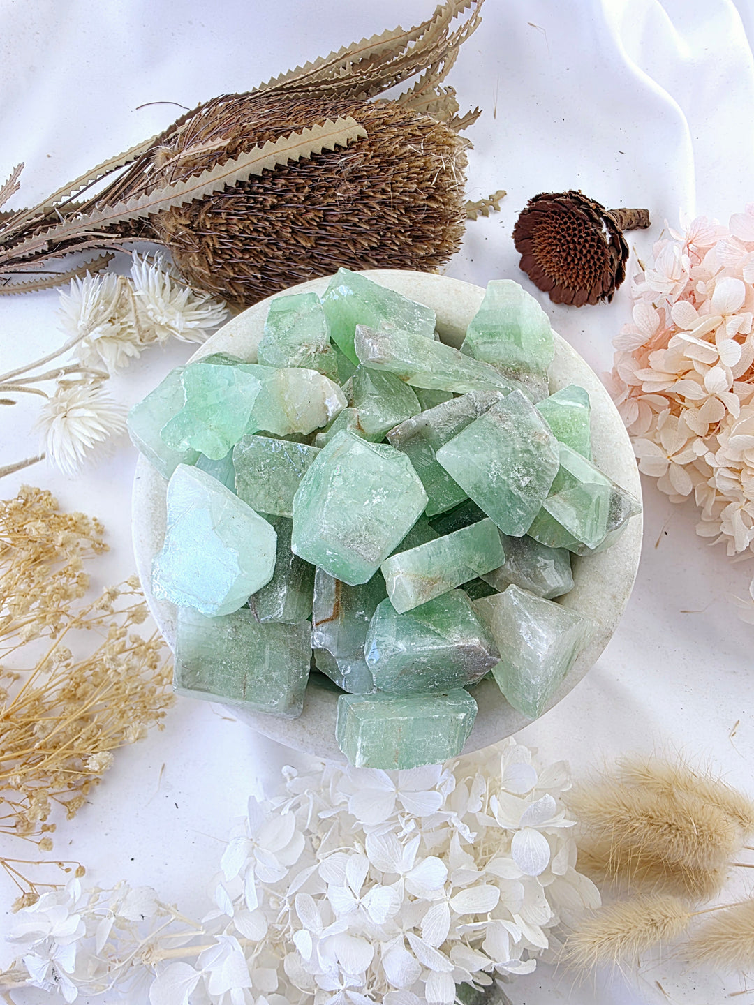 Green Calcite Medium Rough