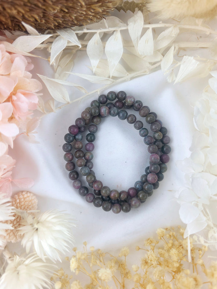 Ruby Kyanite Bracelet - 6mm