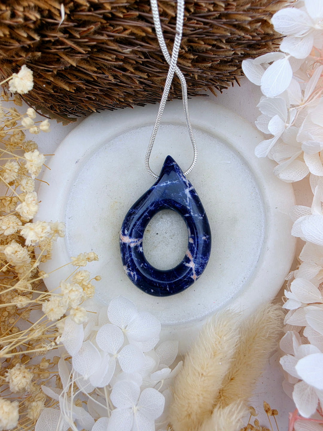 Sodalite Tear Drop Pendant