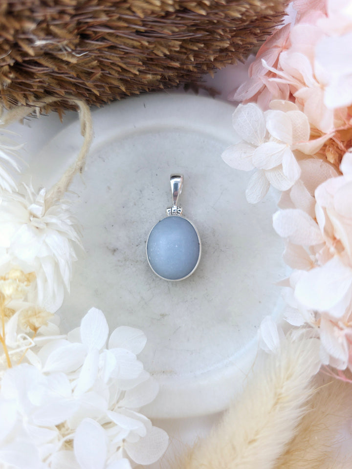 Angelite Silver Pendant